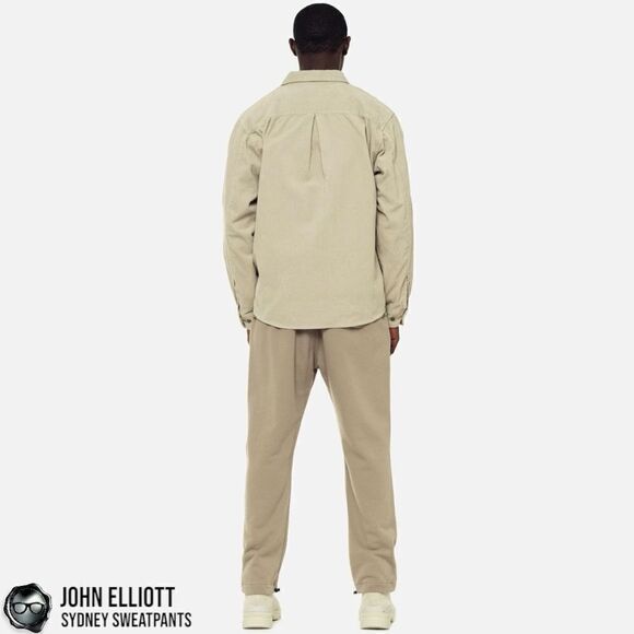 JOHN ELLIOTT SYDNEY JOGGER SWEATPANTS IN SHARK BEIGE MEN’S MEDIUM LUXURY PANTS - Picture 6 of 14